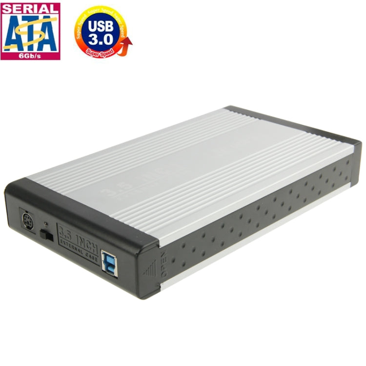 Custodia esterna SATA HDD da 3,5 pollici ad alta velocità, supporto USB 3.0, SATA (USB 3.0) Custodia esterna SATA HDD da 3,5 pollici ad alta velocità, supporto USB 3.0, SATA (USB 3.0)